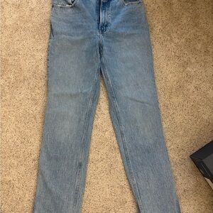 Abercrombie & Fitch Light Blue 90s Straight Ultra High Rise